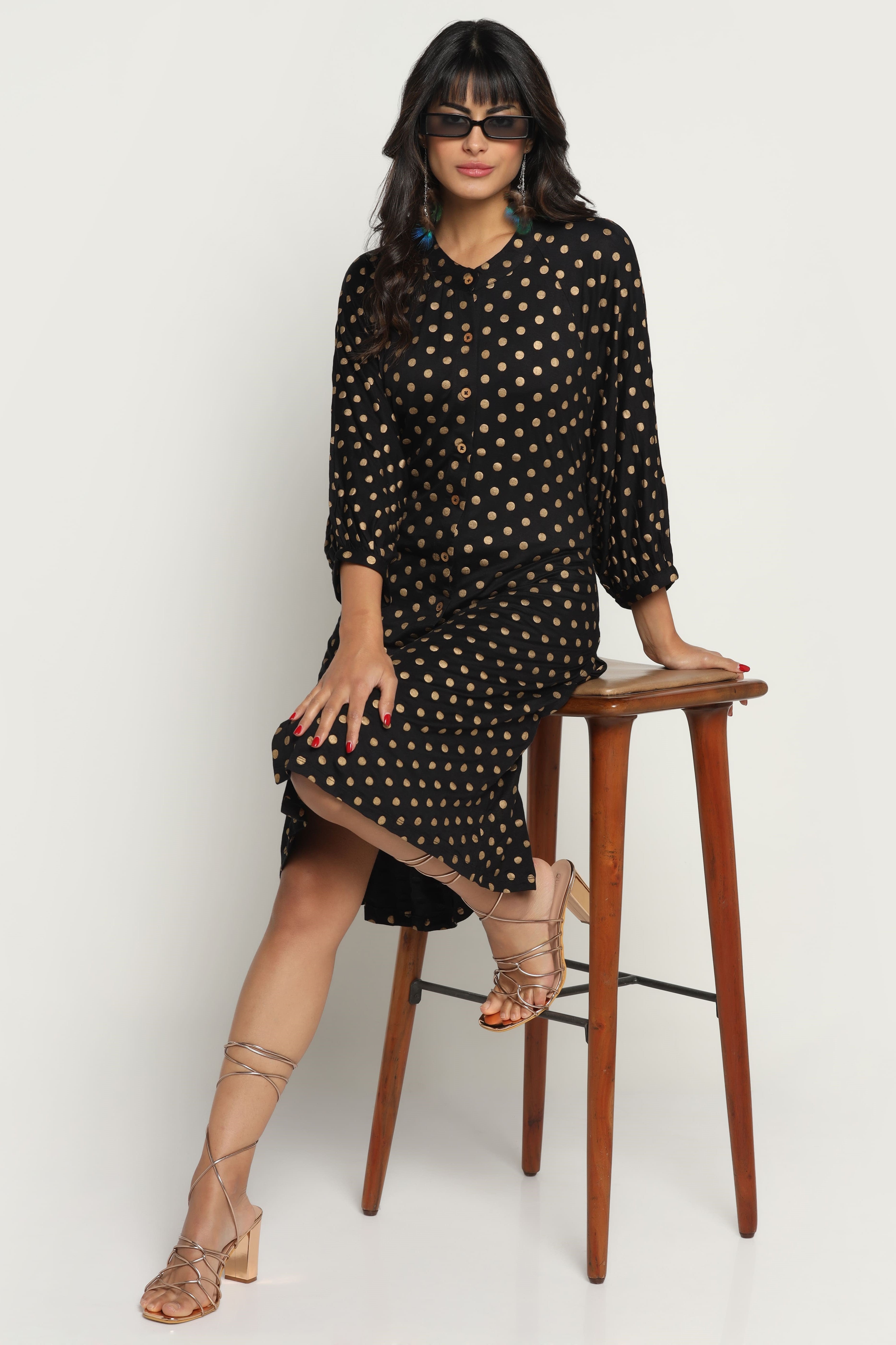 MIDNIGHT GLAMOUR BAMBOO DRESS