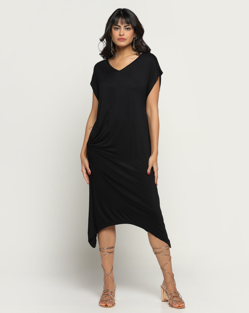 Aria Bamboo Dress In Black
