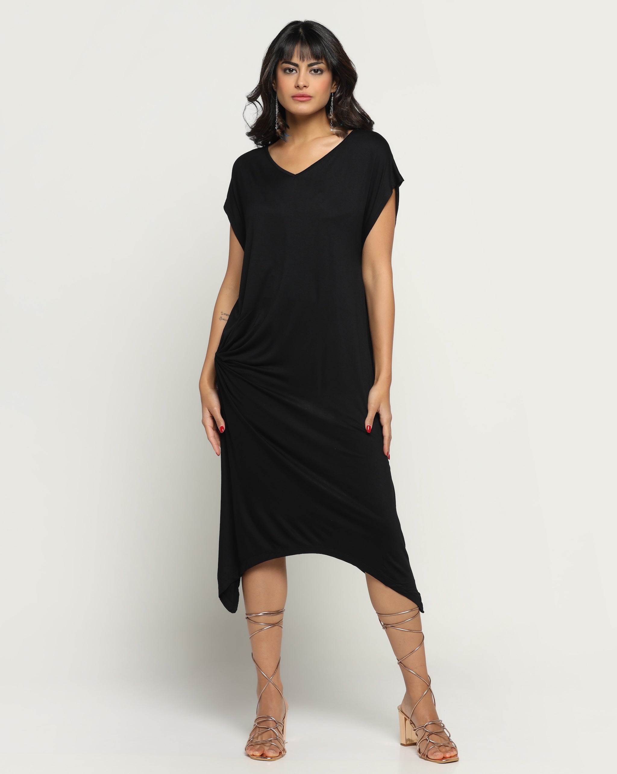 Aria Bamboo Dress In Black
