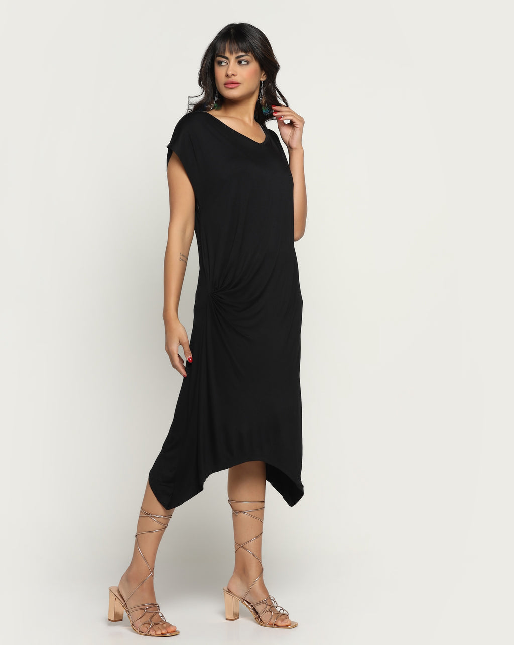 Aria Bamboo Dress In Black