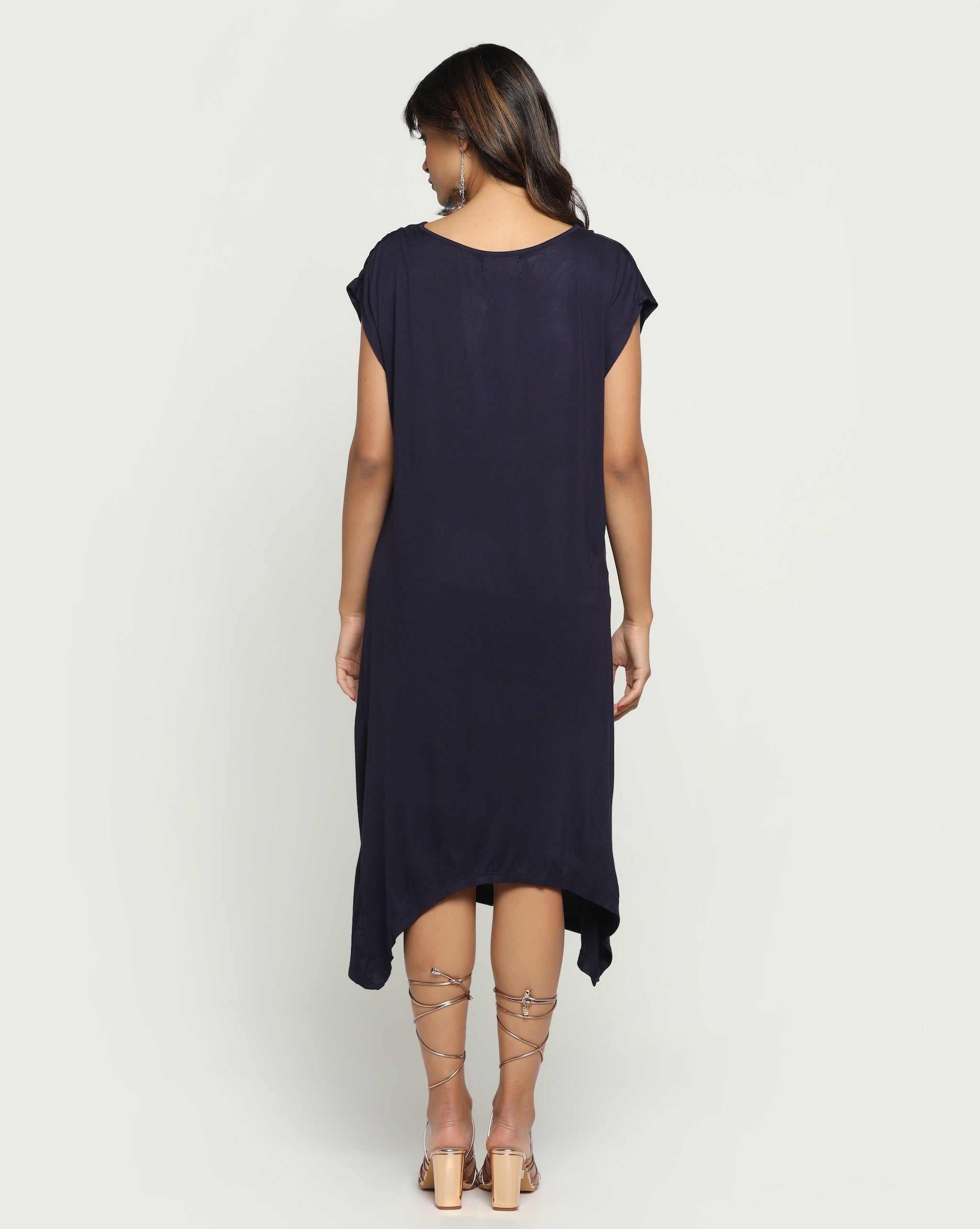 Aria Bamboo Dress In Navy