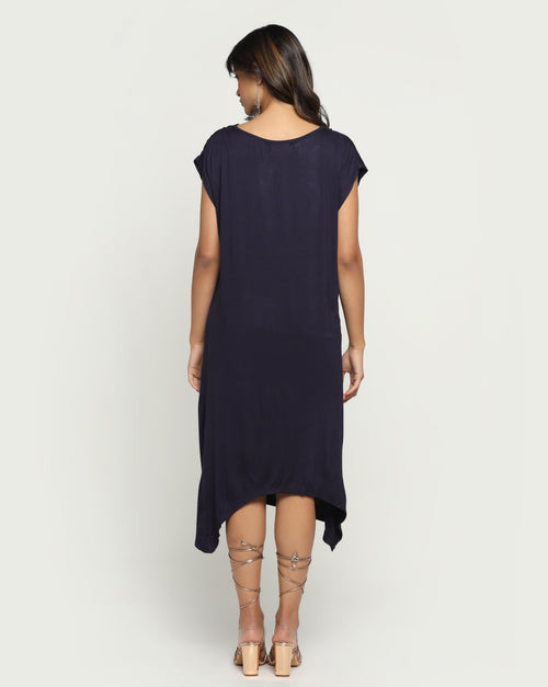 Aria Bamboo Dress In Navy
