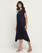 Aria Bamboo Dress In Navy