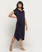 Aria Bamboo Dress In Navy