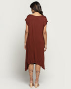 Aria Bamboo Dress In Maroon