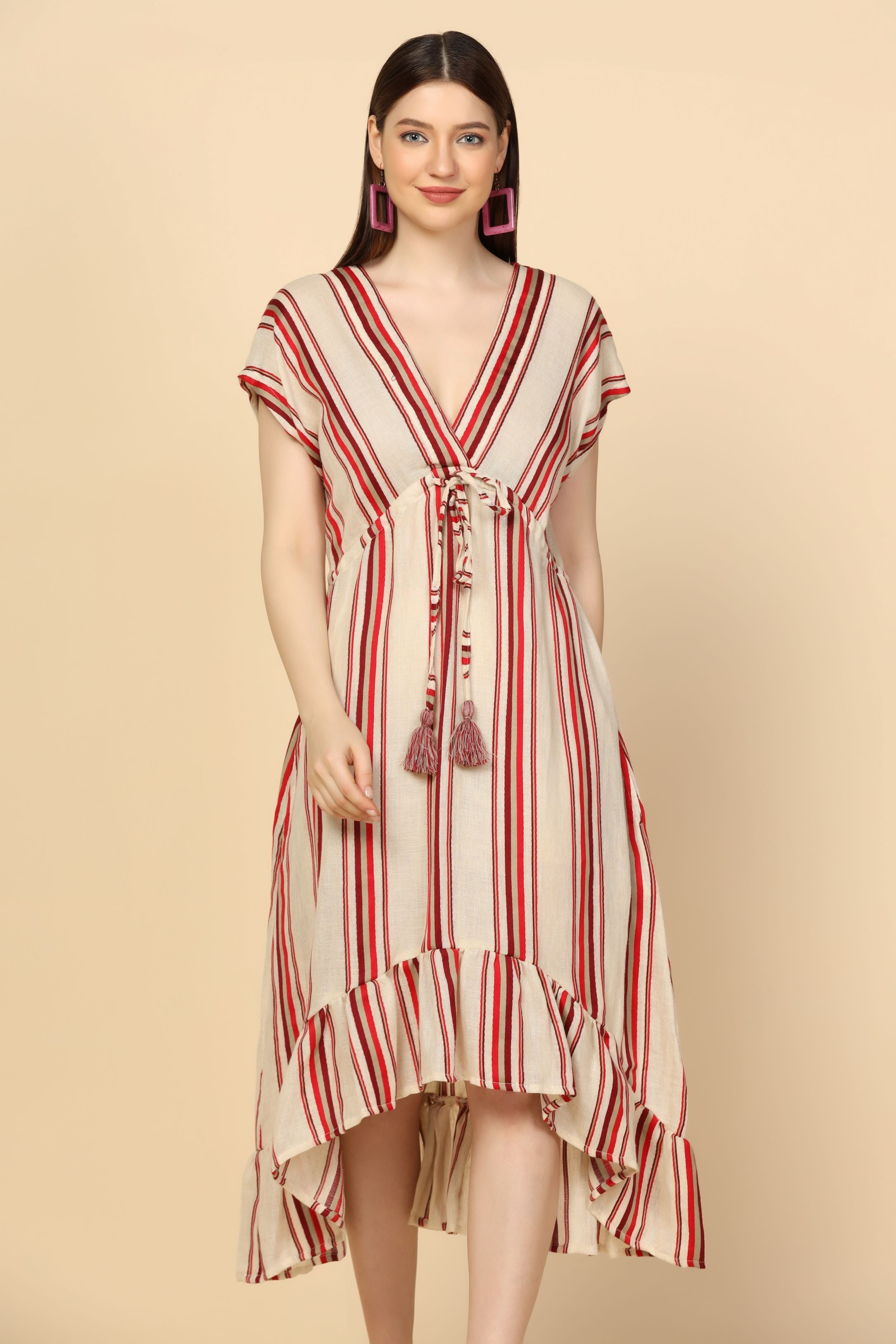 ROSALEE STRIPED DRESS