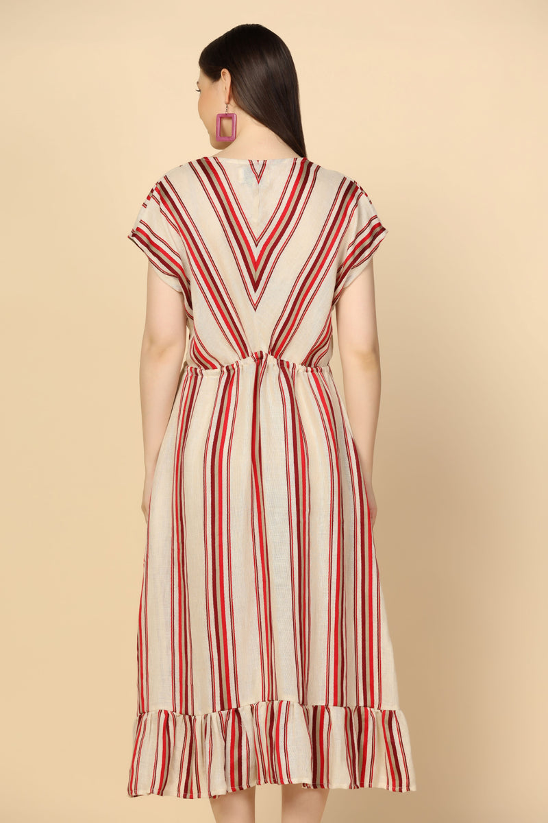 ROSALEE STRIPED DRESS