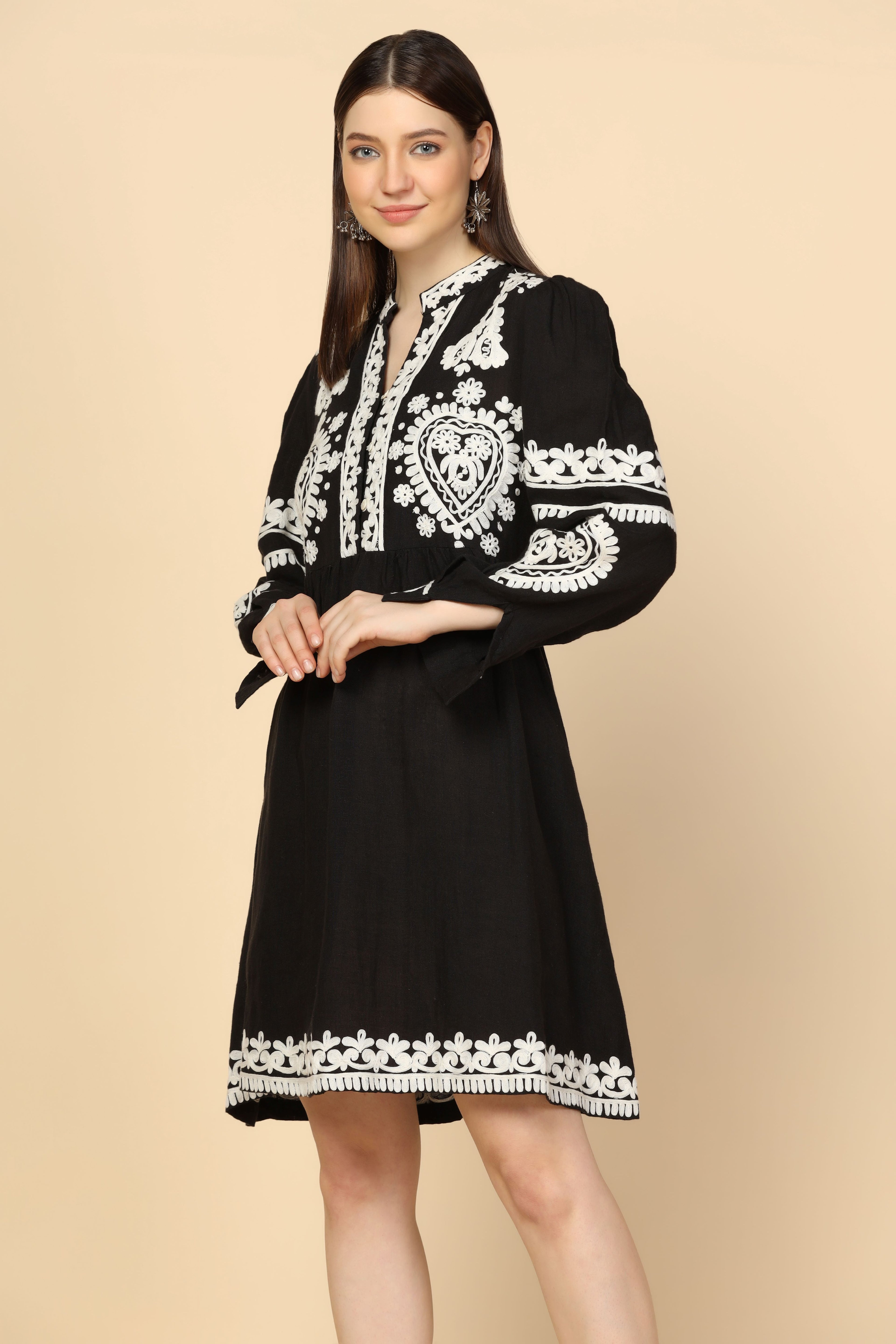 SHAY EMBROIDERED DRESS