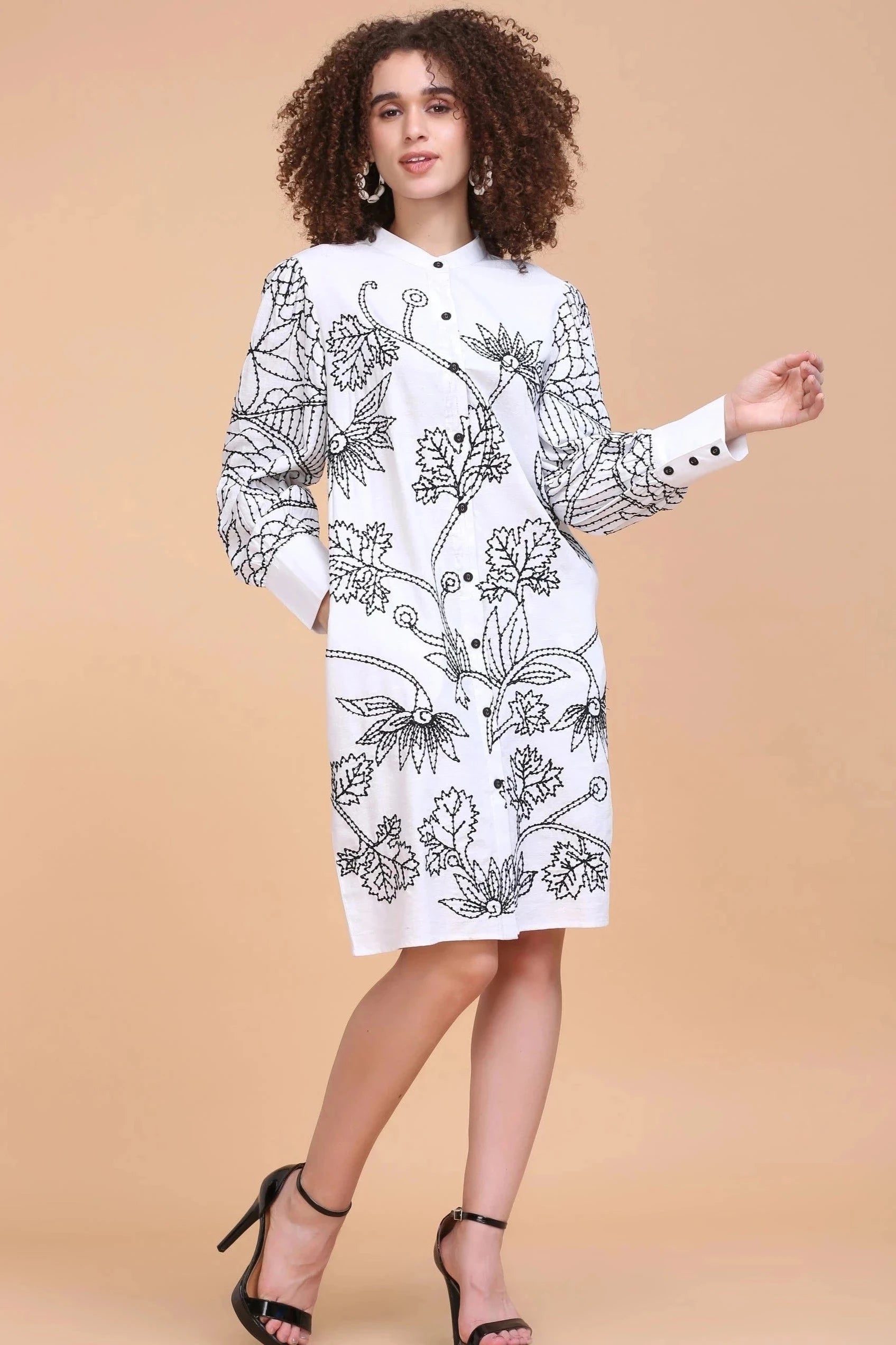 MARGA EMBROIDERED DRESS