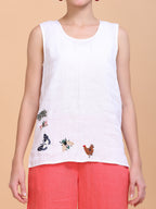 MIONA EMBROIDERED TOP