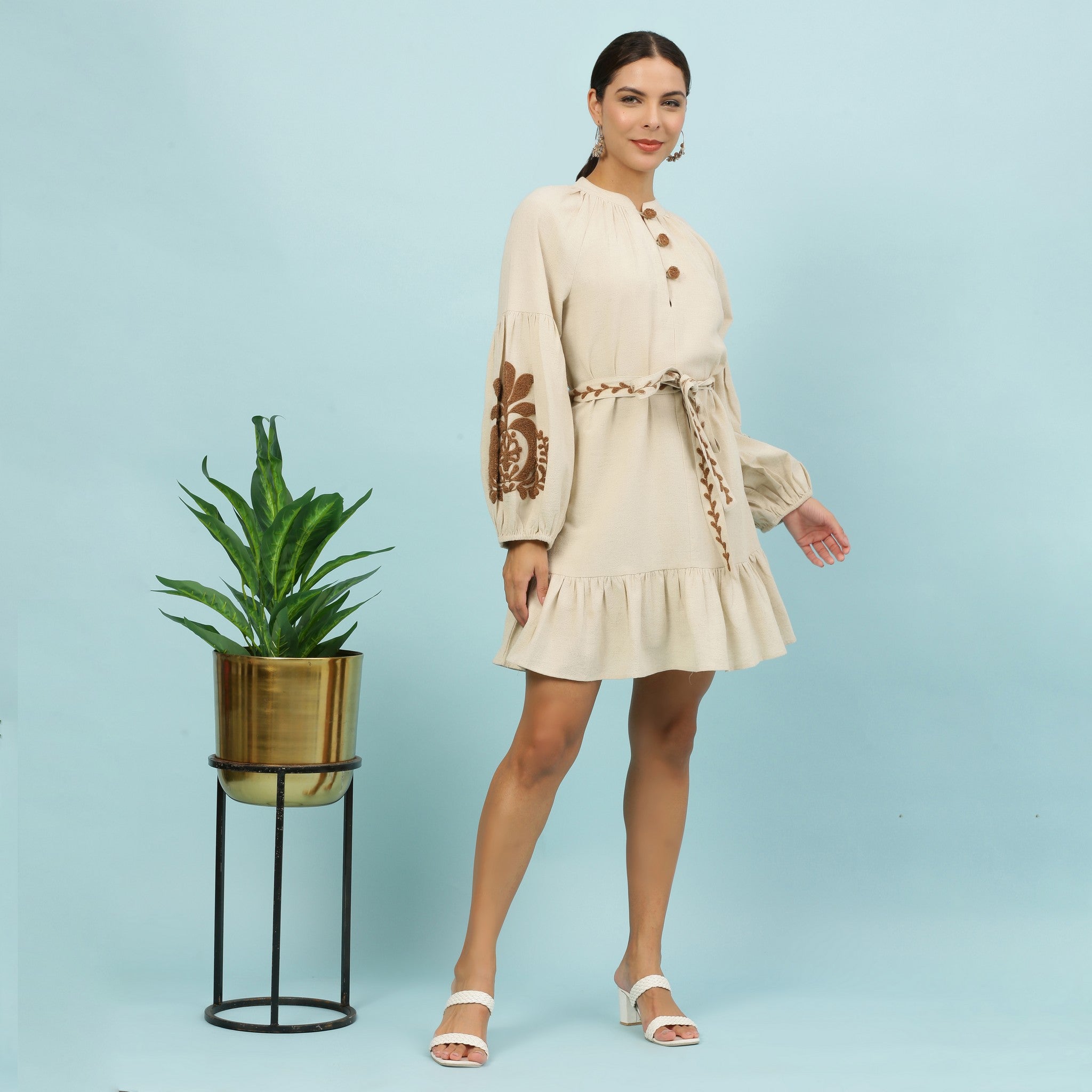 GIGI EMBROIDERED DRESS