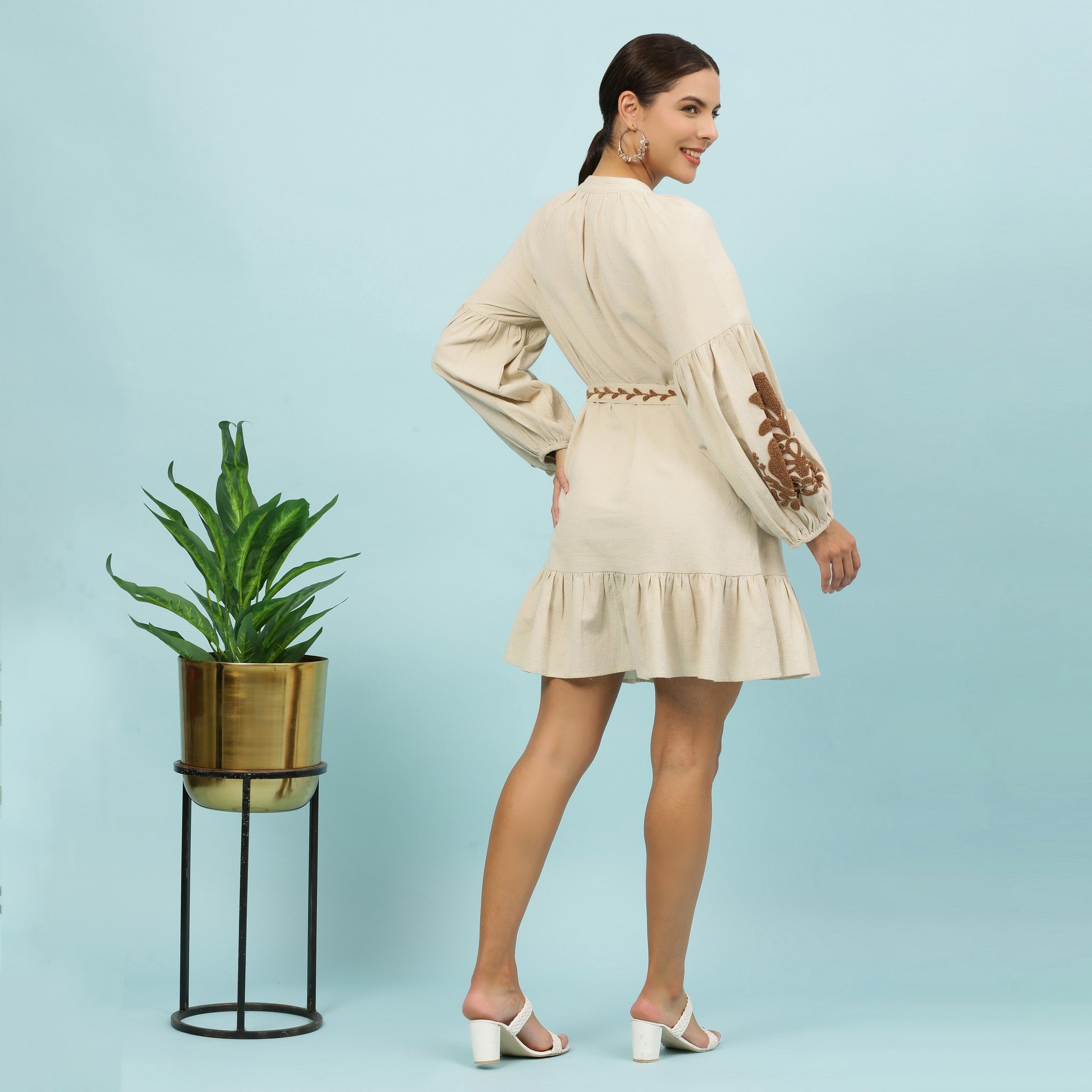 GIGI EMBROIDERED DRESS