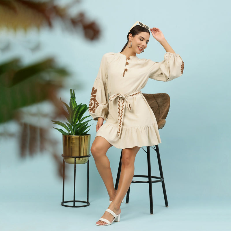 GIGI EMBROIDERED DRESS