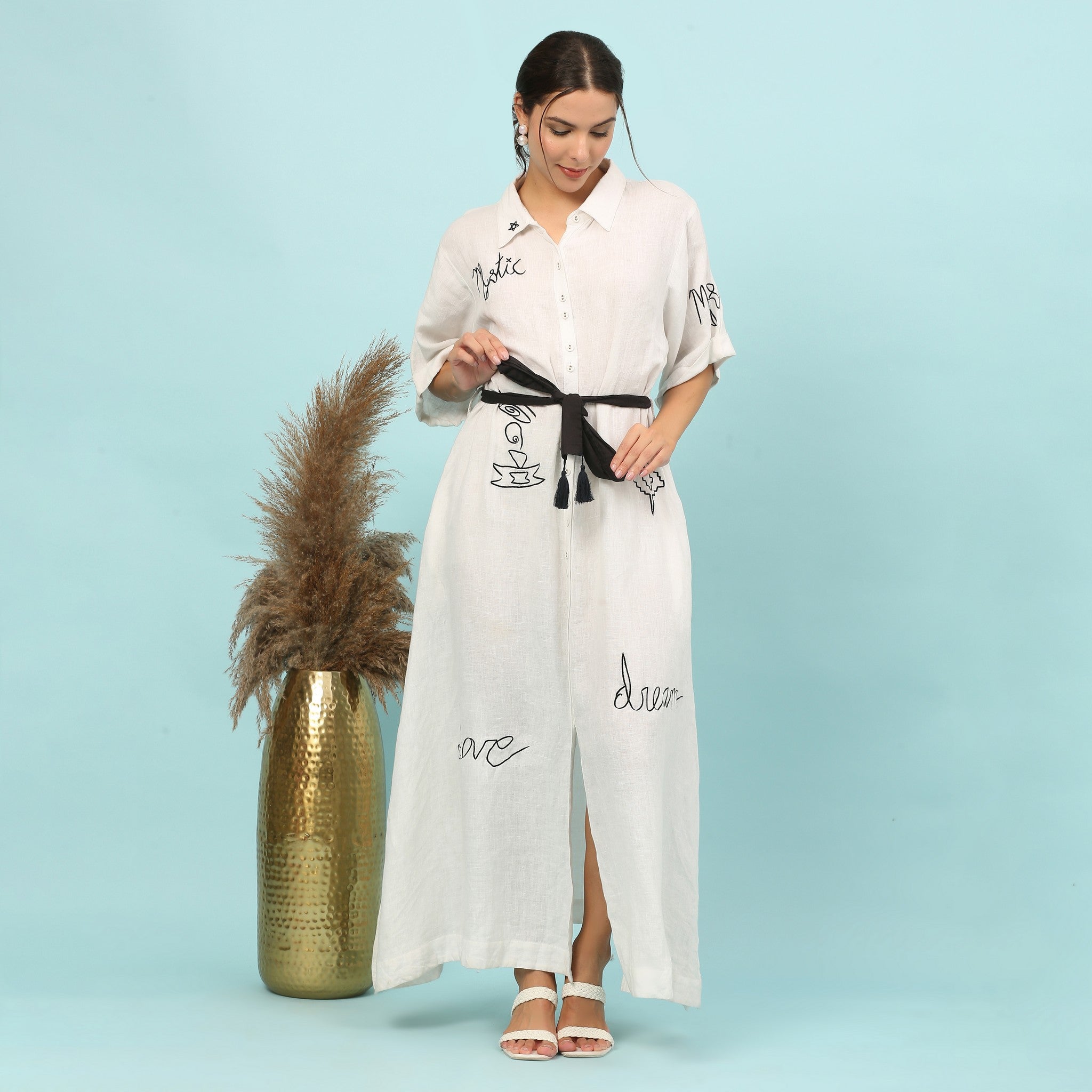 LESLIE DOODLE SHIRT DRESS