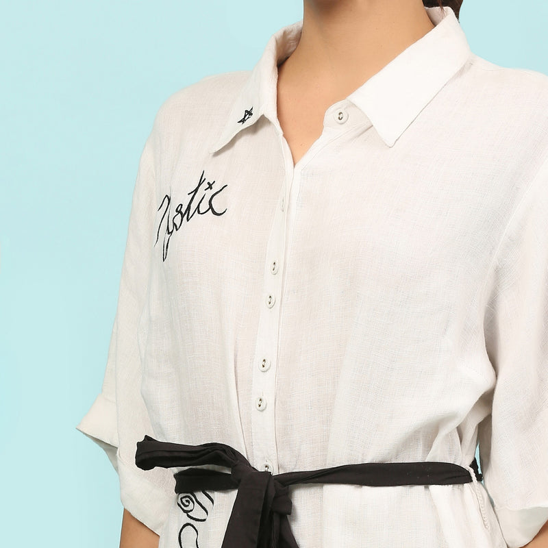 LESLIE DOODLE SHIRT DRESS