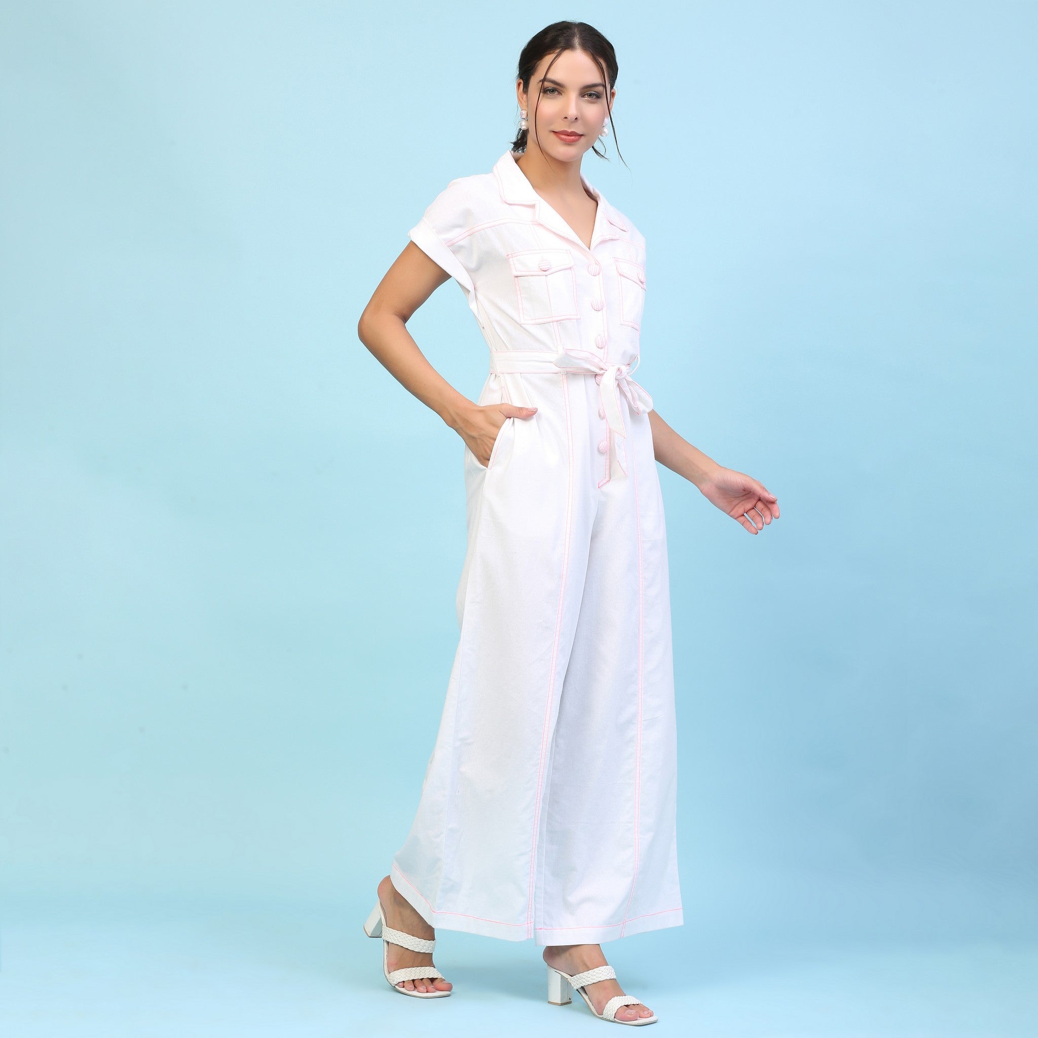 AURA EXTENDED SLEEVE  JUMPSUIT