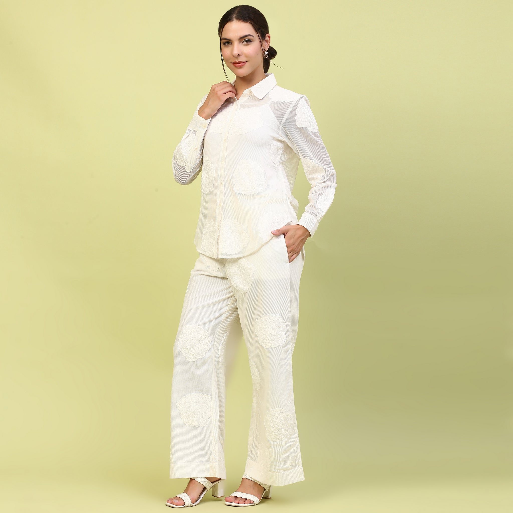 JUNO EMBROIDERED SHIRT SET