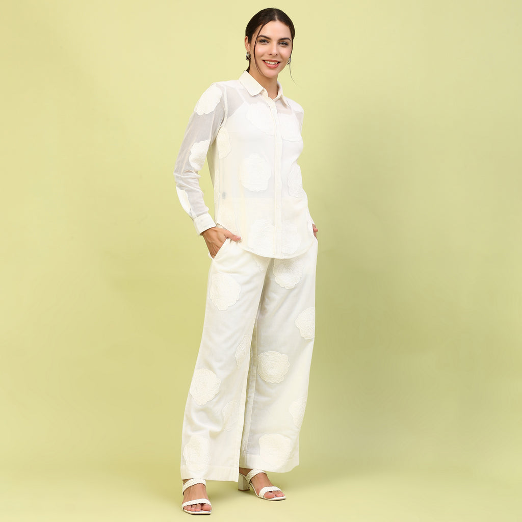 JUNO EMBROIDERED SHIRT SET