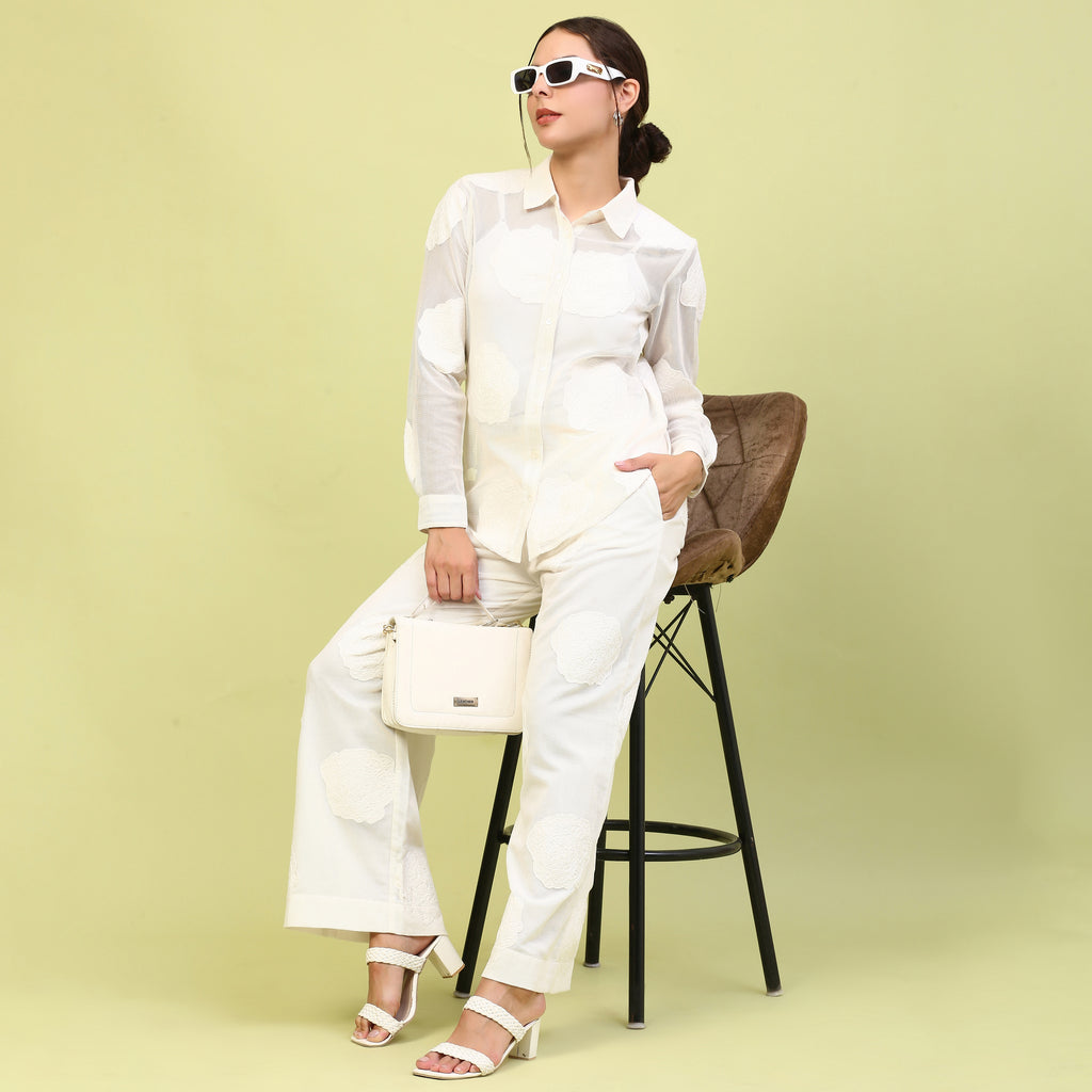 JUNO EMBROIDERED SHIRT SET