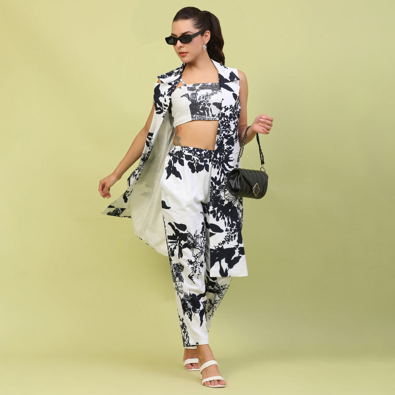 MIMI PRINTED  BUSTIER SET