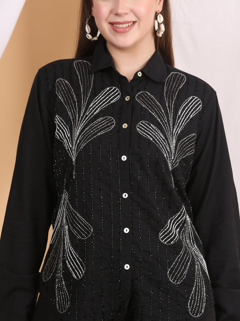 ELAVA BEADED SHIRT