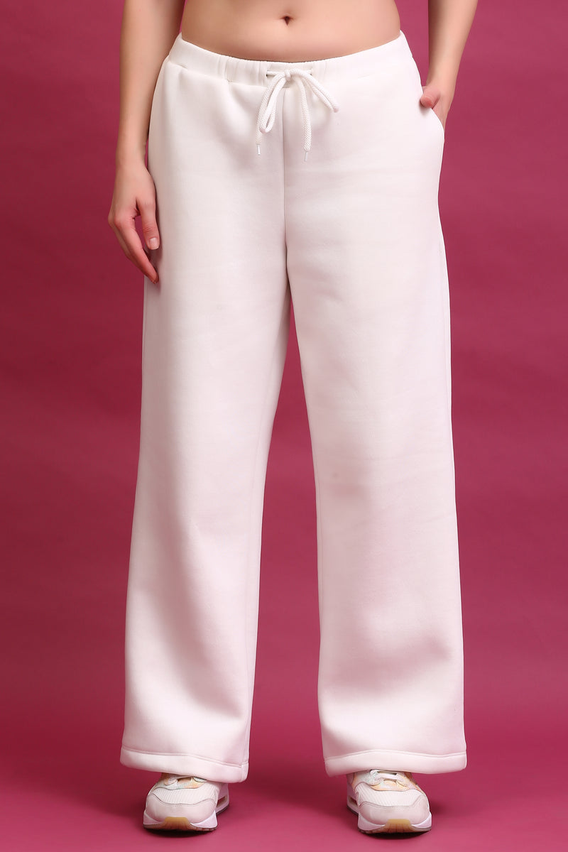 WIDE LEG SWEATPANT OFF-WHITE