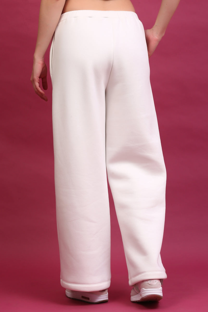 WIDE LEG SWEATPANT OFF-WHITE