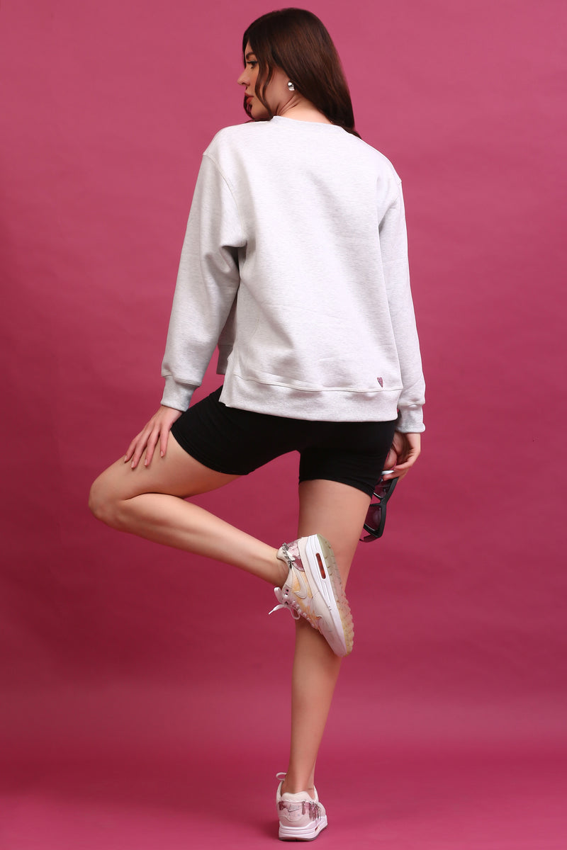 ASHLEY LOVE WOVEN SWEATSHIRT