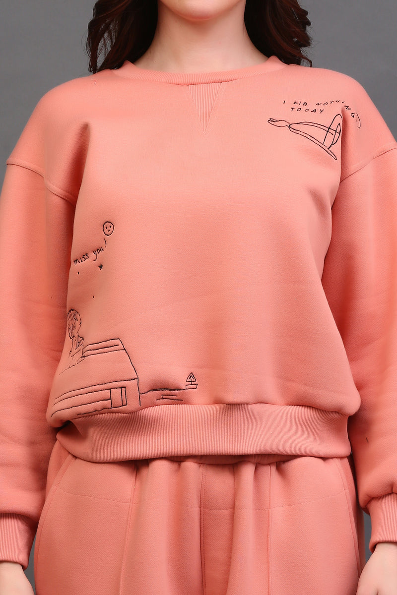 ASHE MISSU SWEATSHIRT PEACH