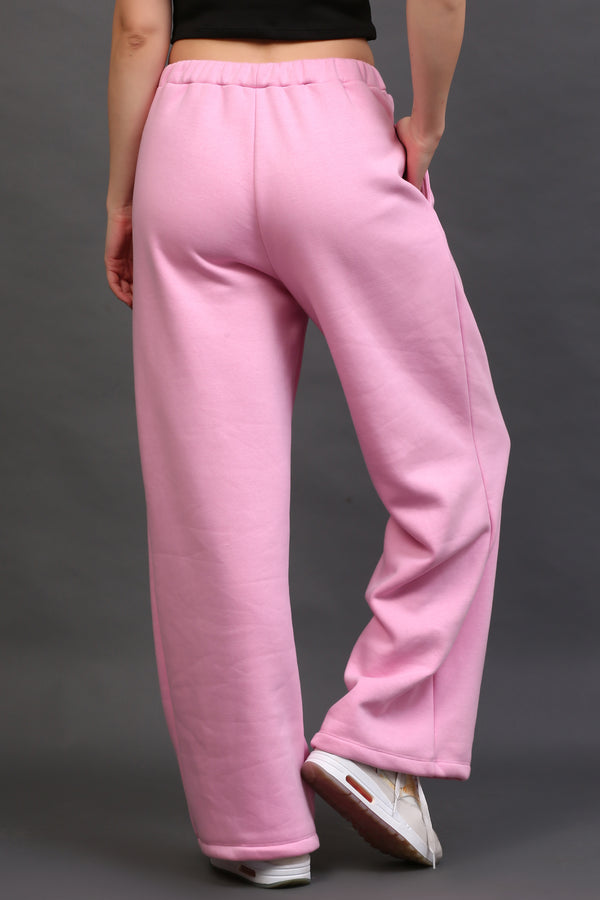 WIDE LEG SWEATPANT PINK