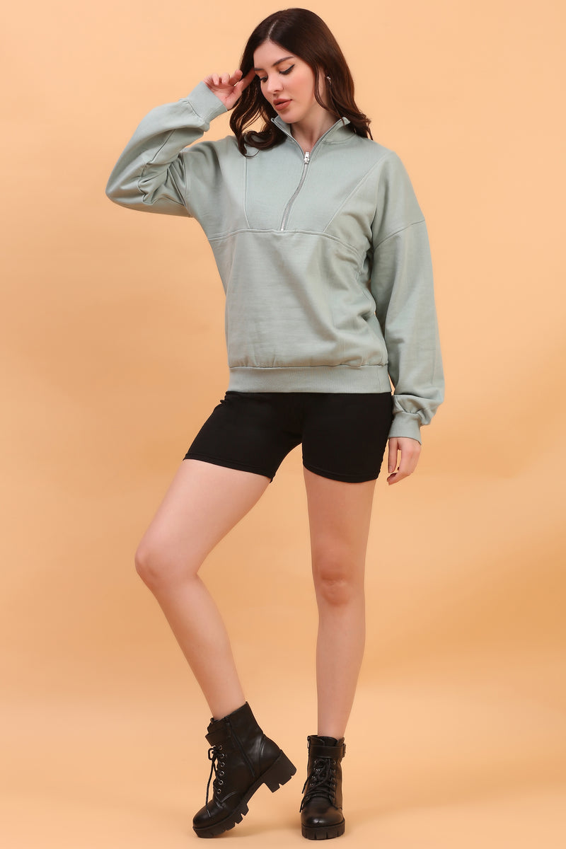 ZEP PULLOVER SWEATSHIRT AQUA