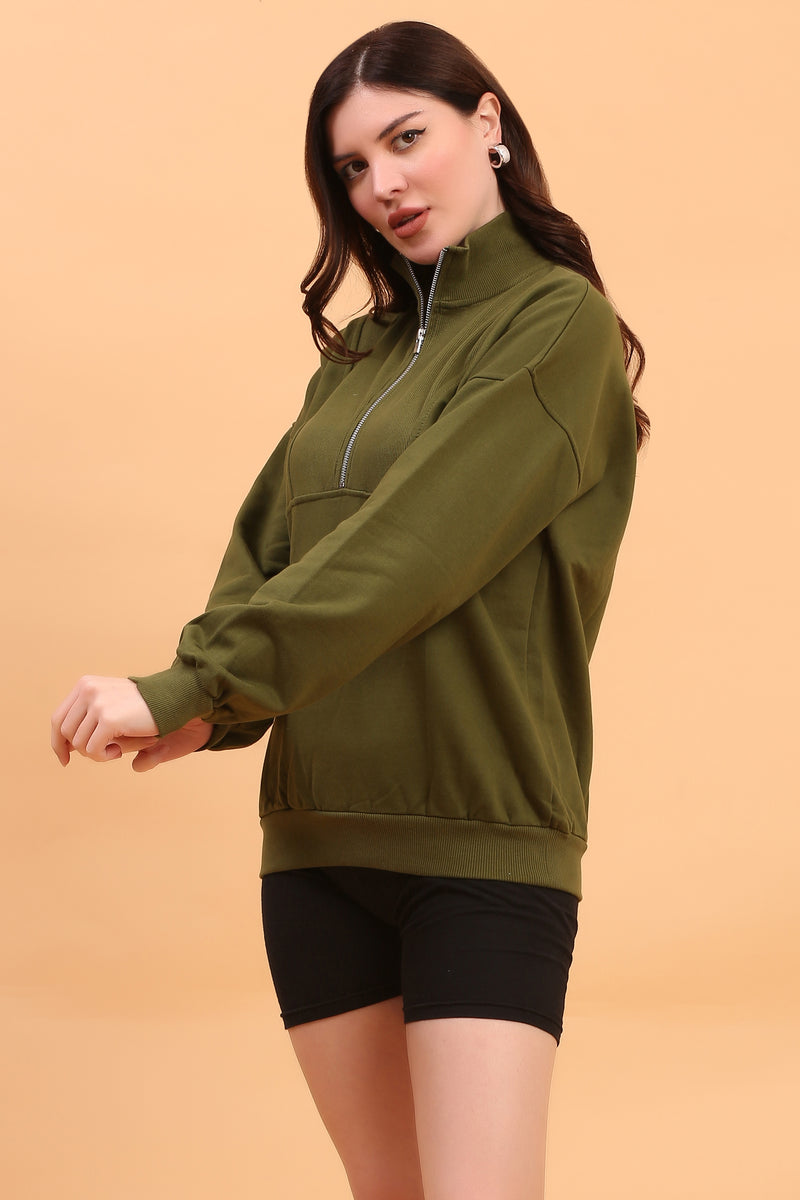 ZEP PULLOVER SWEATSHIRT OLIVE