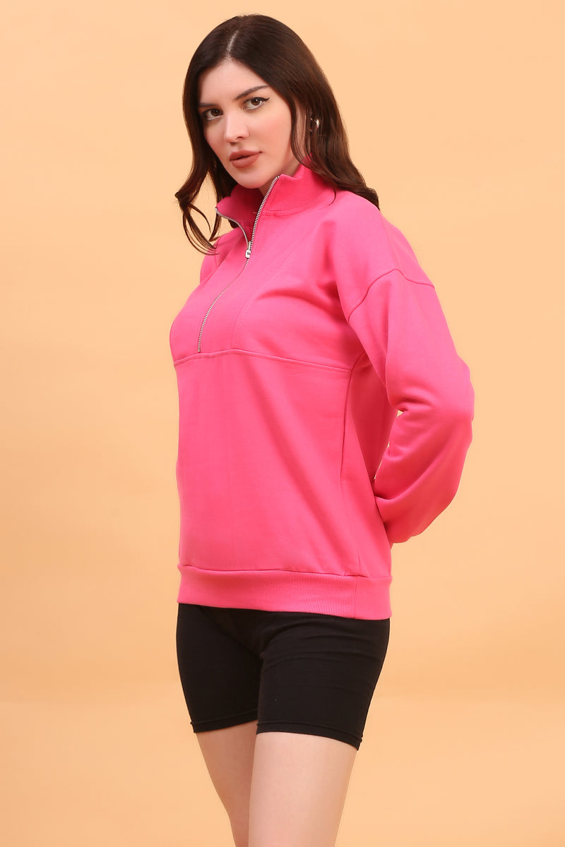 ZEP PULLOVER SWEATSHIRT HOT PINK