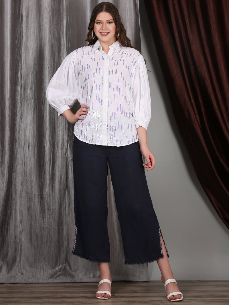 ELAYA SEQUIN SHIRT