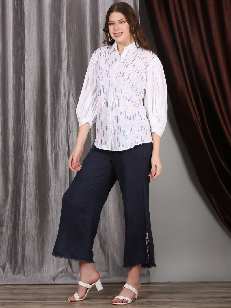 ELAYA SEQUIN SHIRT