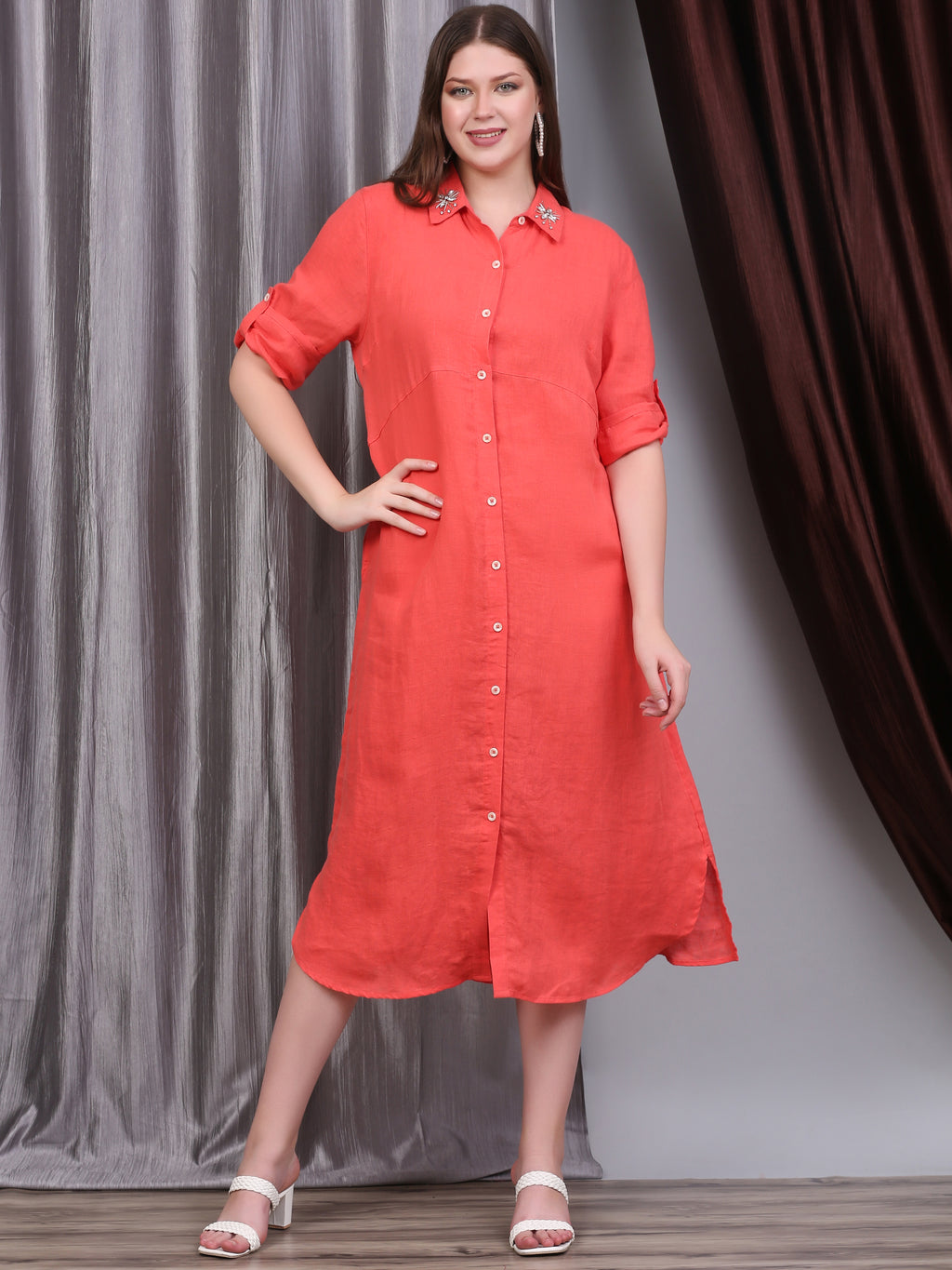 ELORIA EMBELLISHED DRESS