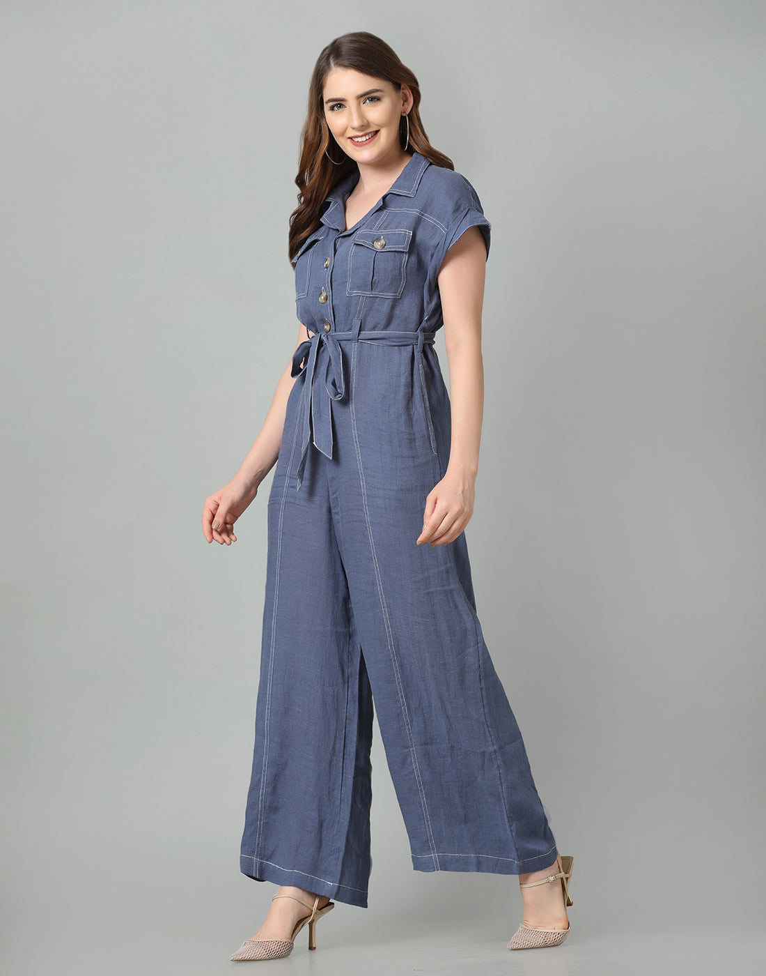 BETSY LINEN  JUMPSUIT