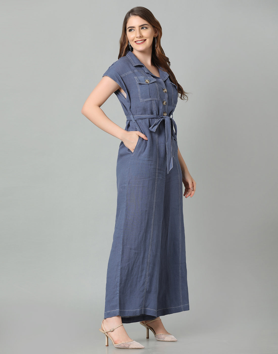 BETSY LINEN  JUMPSUIT