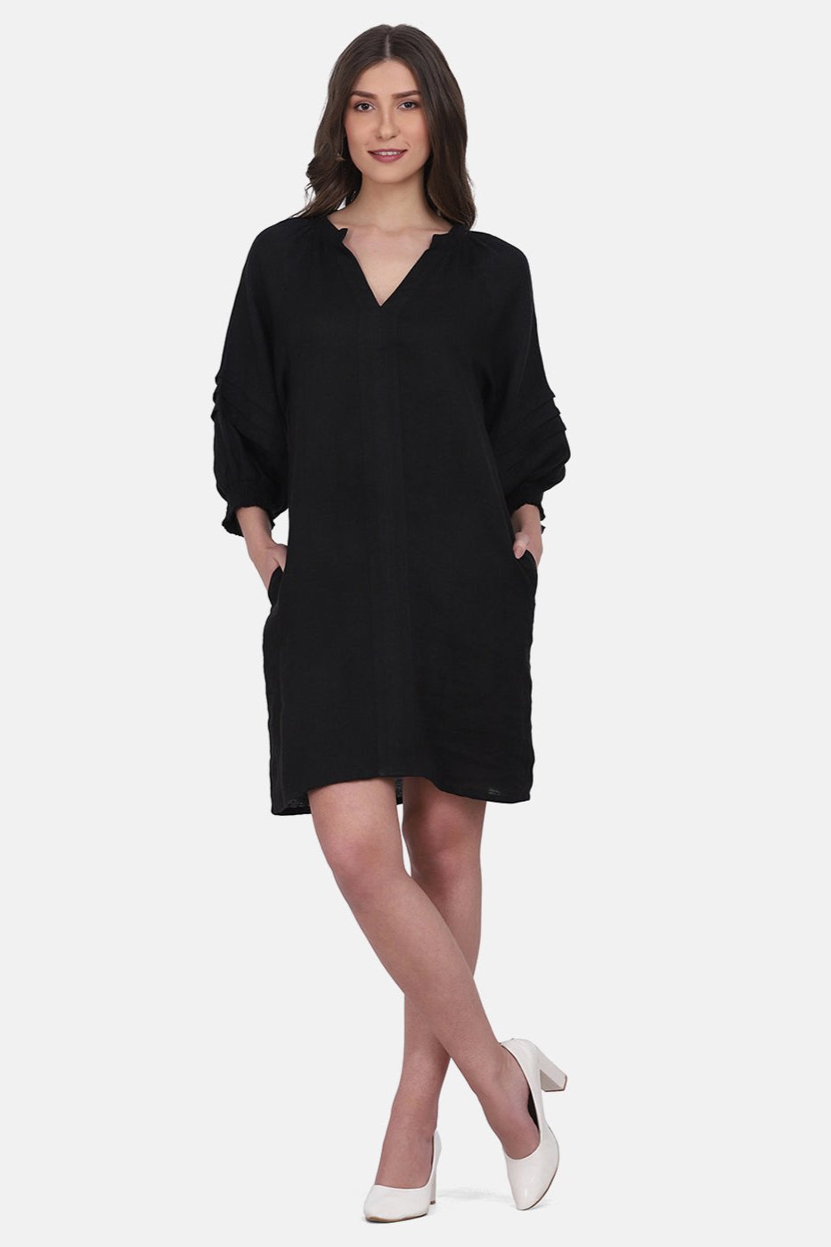 SARIAH PUFFED SLEEVE DRESS