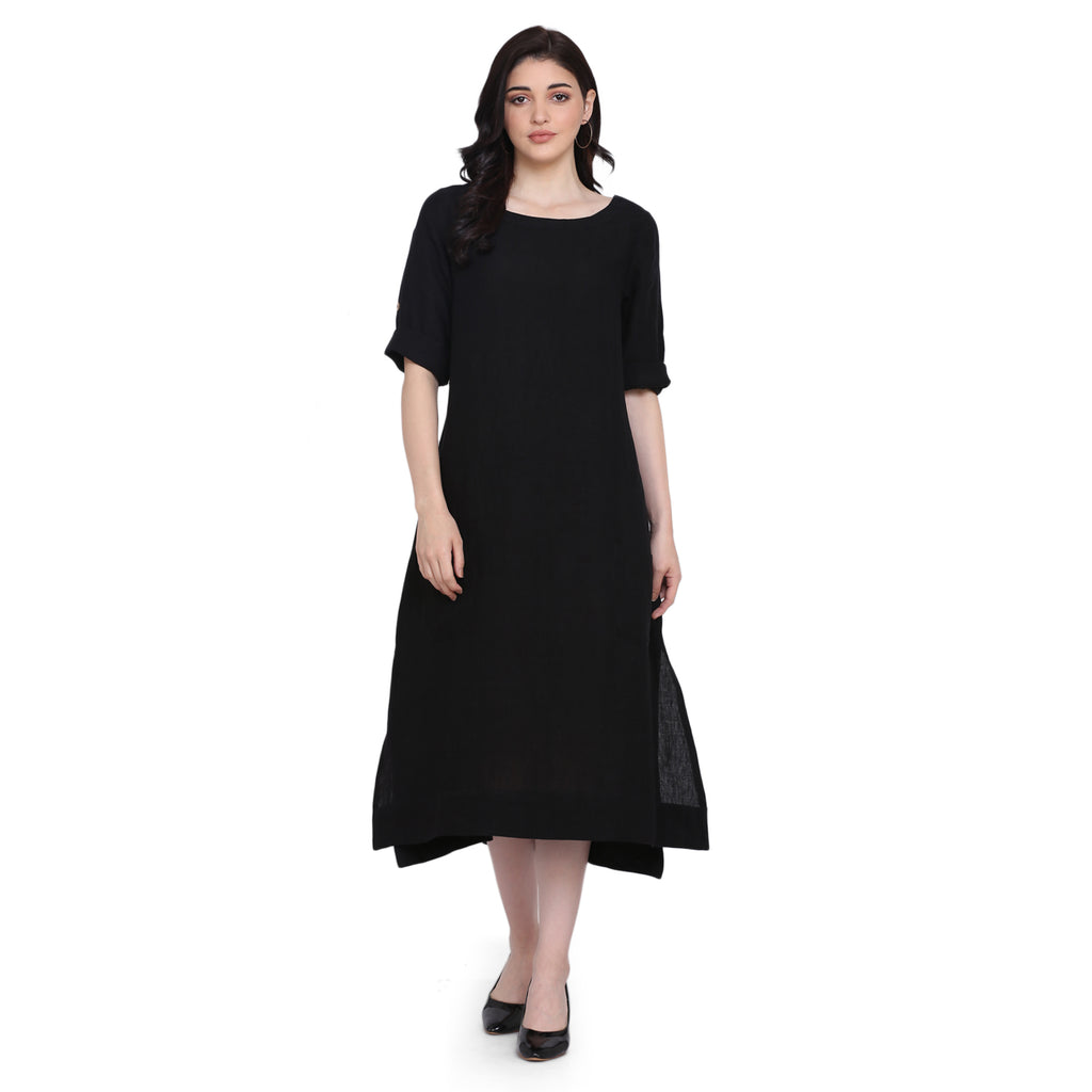 AVERY LINEN MIDI DRESS