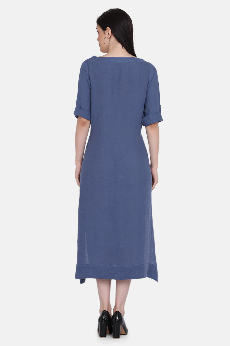 AVERY LINEN MIDI DRESS