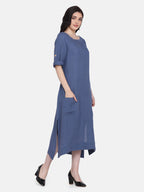 AVERY LINEN MIDI DRESS