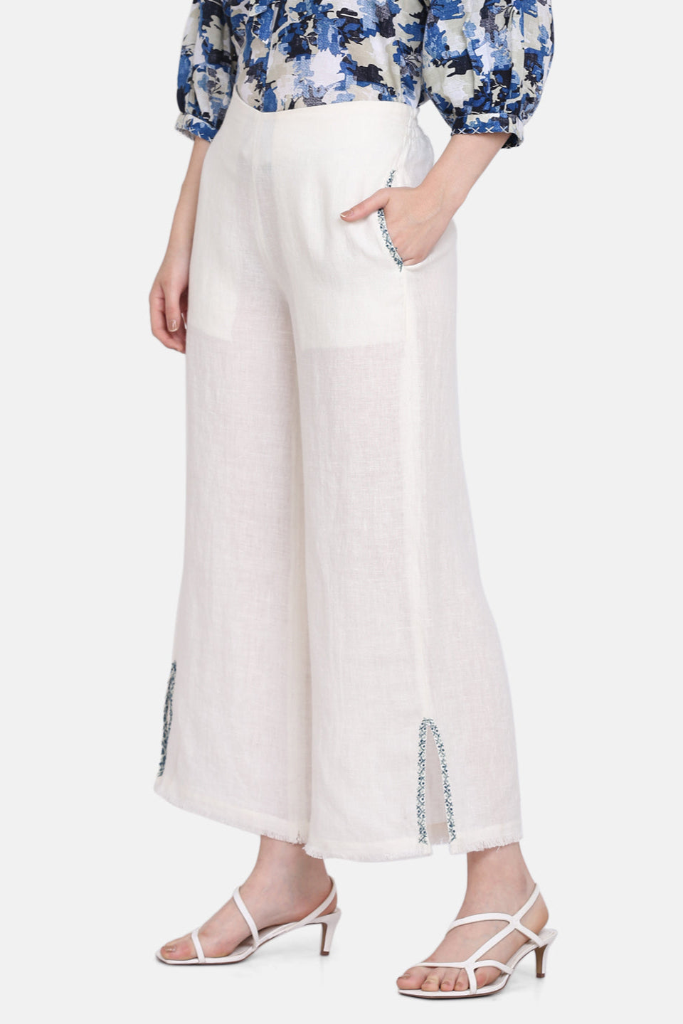 BROOKE EMBROIDERED TROUSERS