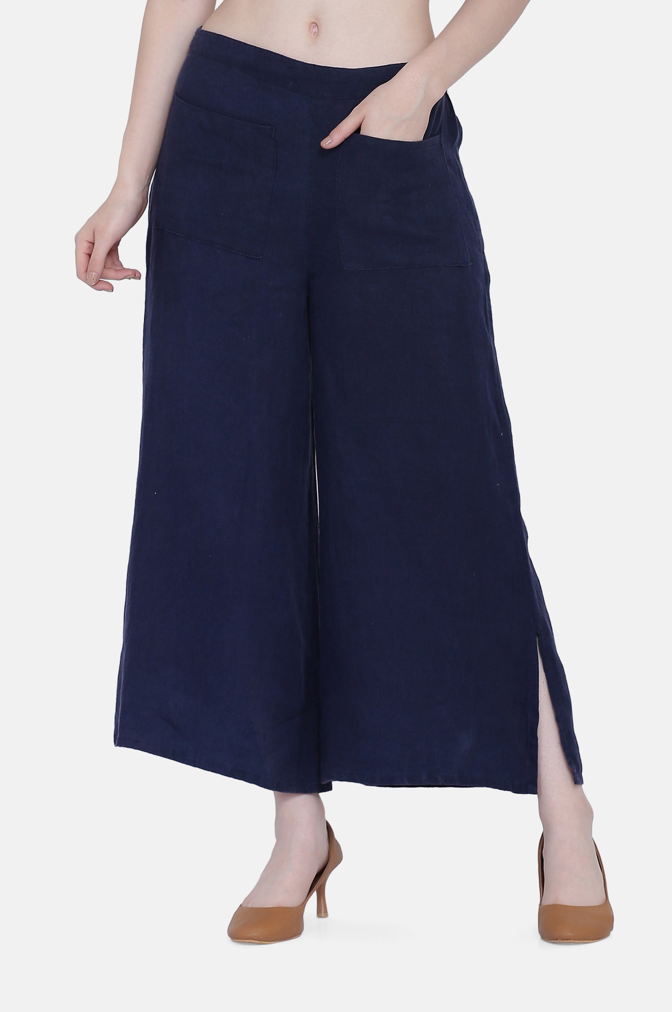 BANI SIDE SLIT TROUSERS