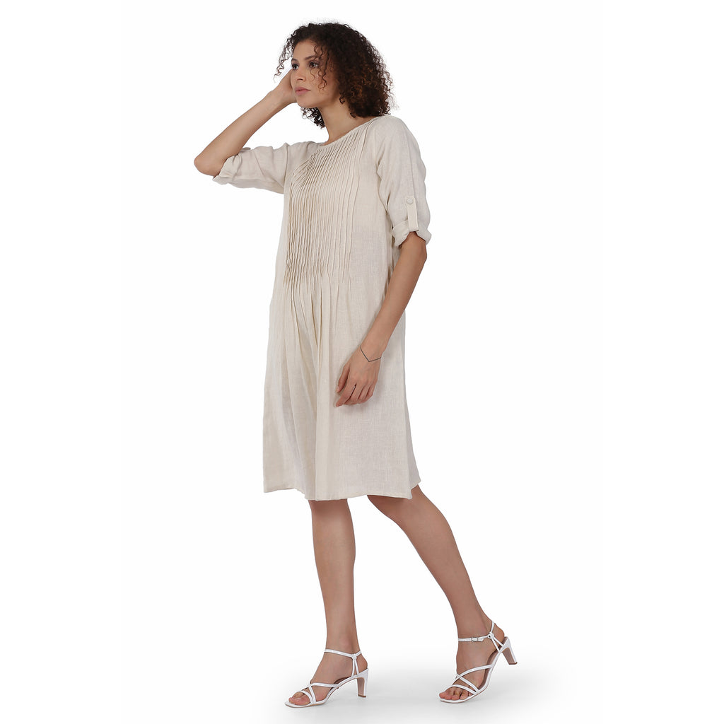 BETTY PIN-TUCK DRESS