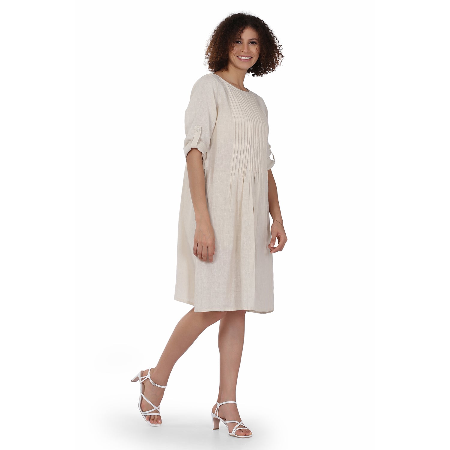 BETTY PIN-TUCK DRESS