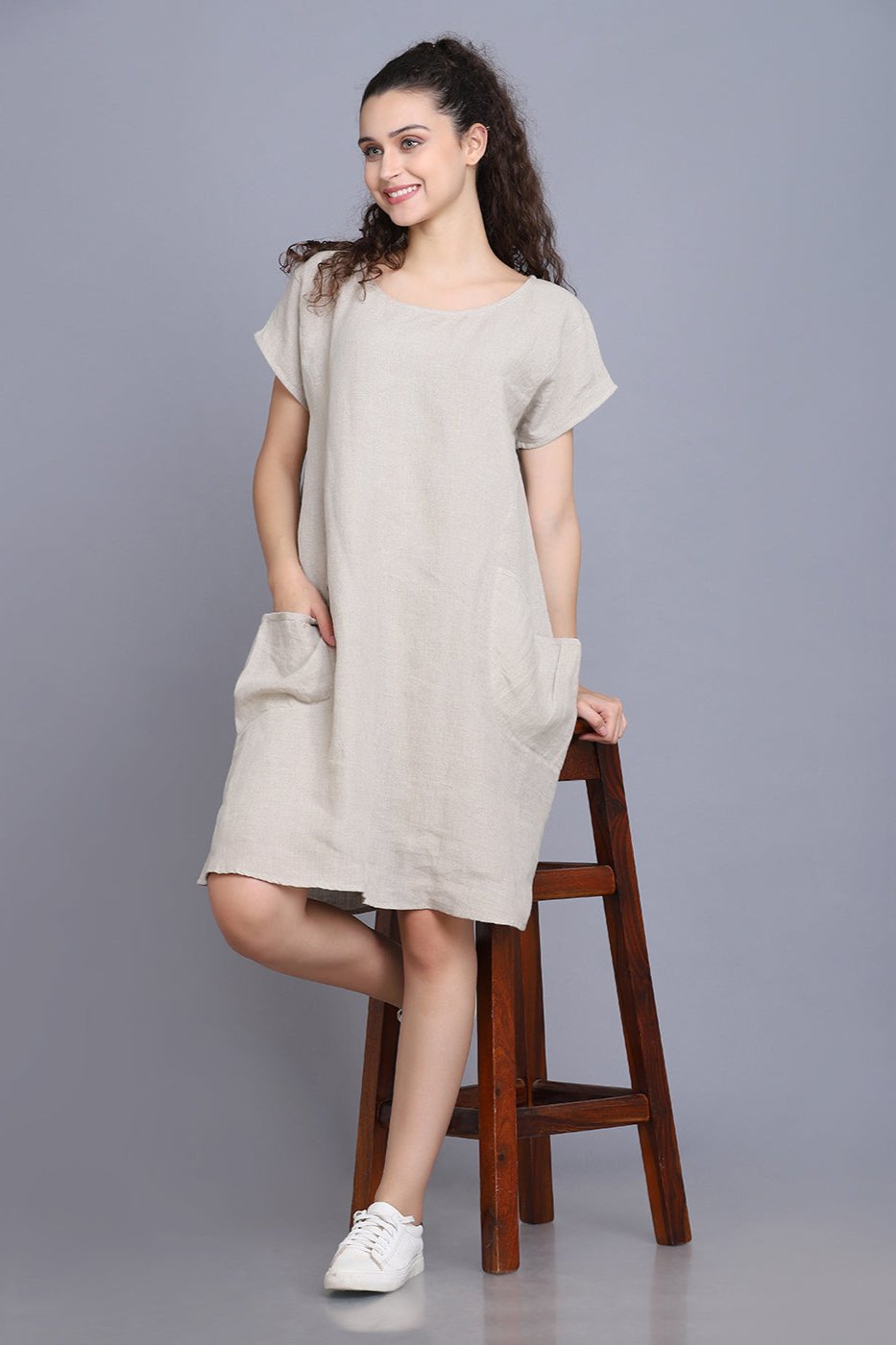 LUNA LINEN DRESS