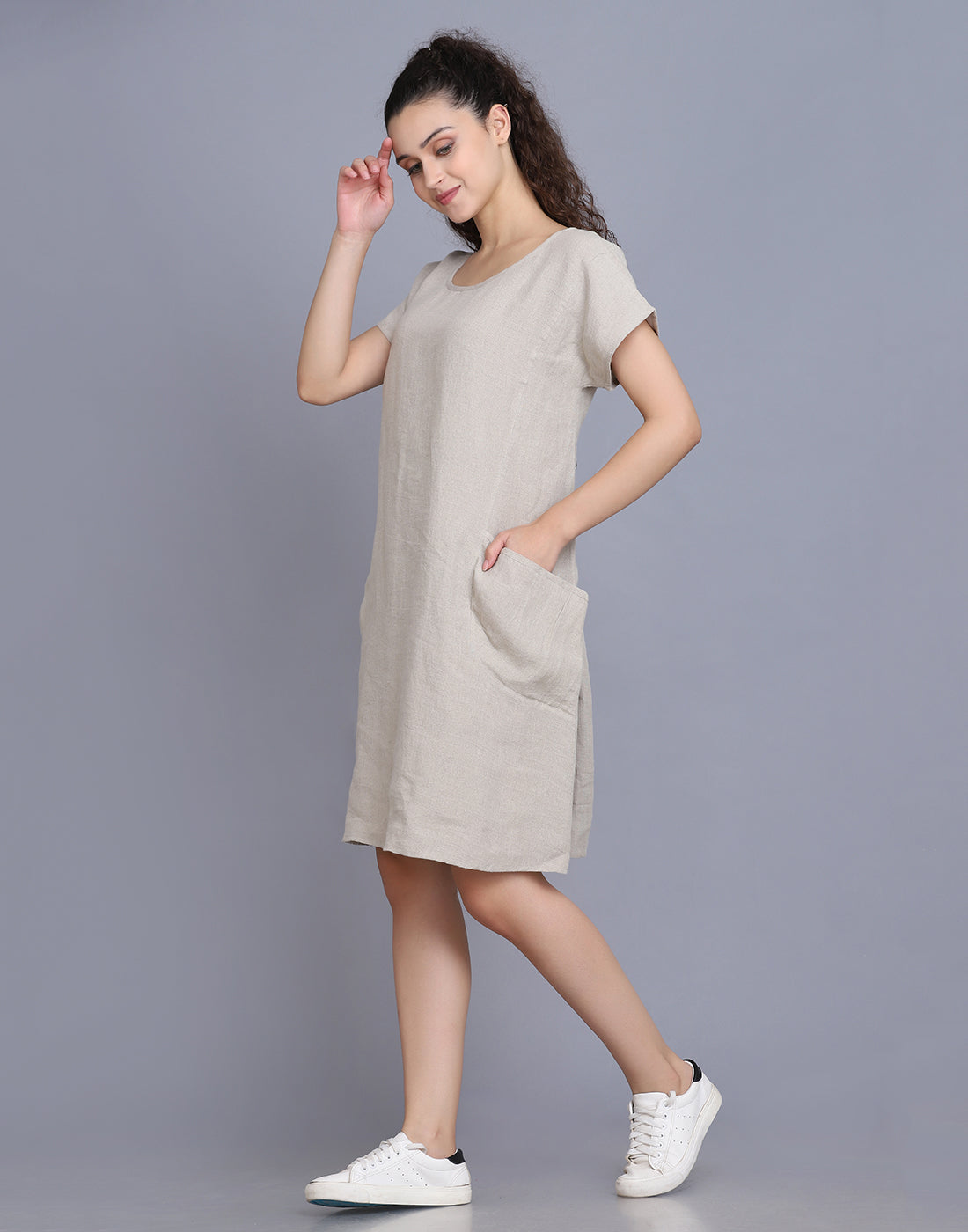 LUNA LINEN DRESS