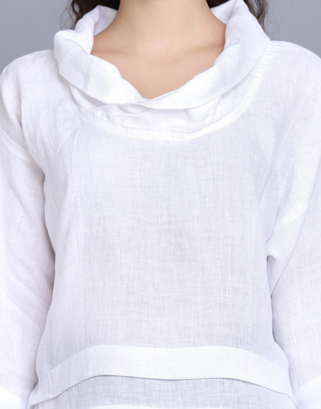 Ethereal Linen High-Low Top