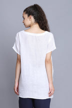 Pure Ease Linen Pocket Top
